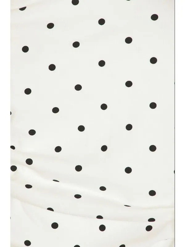 Zemeta Moonlight Polka Bloom Dress in White XSmall New Womens Mini Strapless - Image 4