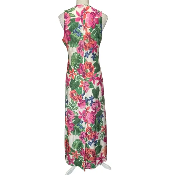 Willow Glenn Floral Sleeveless Maxi Dress Women’s Size M Hourglass Colorful - Image 6