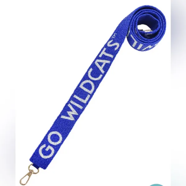 University of Kentucky GO WILDCATS Blue Beaded Purse‎ Strap Game Day Gifts NWT - Image 2