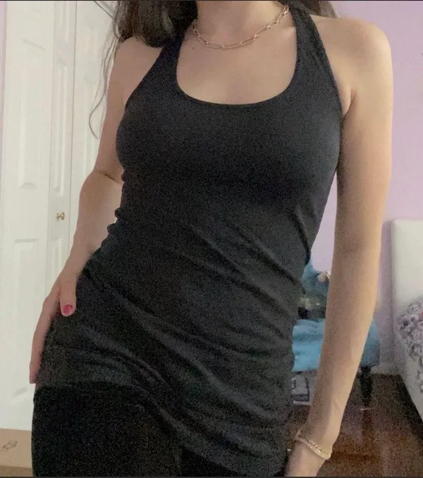 Lululemon black racer back yoga tank top - Image 2