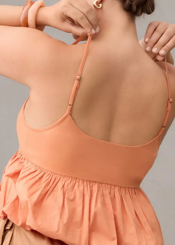 Maeve Ruffled Bubble-Hem Cropped Tank | Size XL - Image 2
