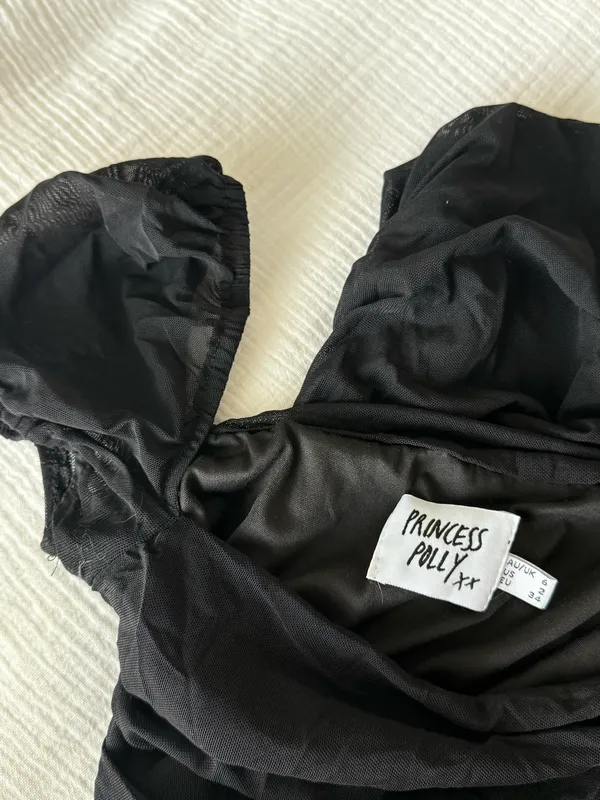 Princess Polly Mini Dress Black - Image 4
