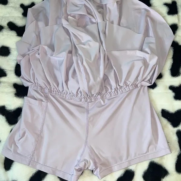 Women's Lavender Athletic Shorts - Image 3