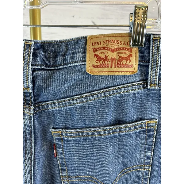 Levi’s 94 Baggy Jeans Womens Size 27 Medium Wash High Rise Relaxed Straight - Image 4