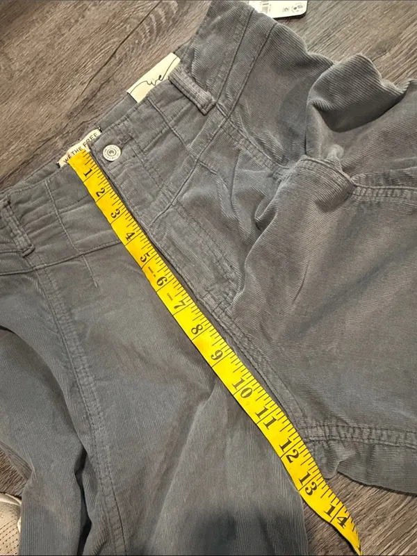 Free People NWT We The Free Libre Cord Wide-Leg Jeans Mockingbird - Image 10