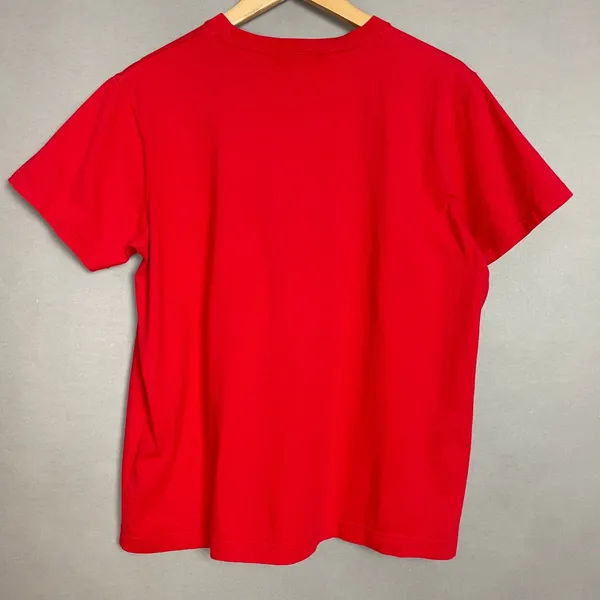 Vintage Lauren Ralph Lauren T-Shirt Red FLAWS Short Sleeve Crest Logo Women‎ Lrg - Image 14
