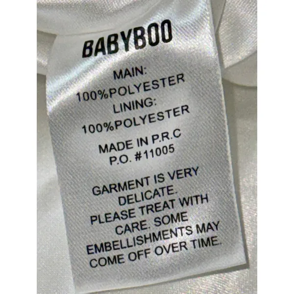 NWT Babyboo Dorothy Ivory Sequin Bow Square Neck Fit & Flare Mini Dress Size XS - Image 14