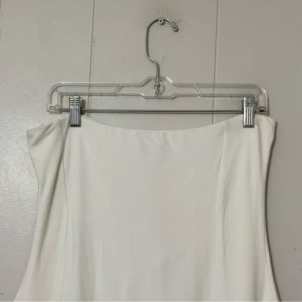 Oh Polly Brielle White Bandeau Bodycon Mini Dress Size 12 NWT - Image 4