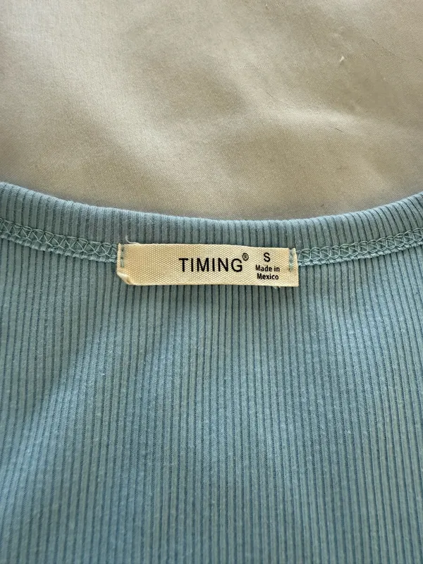 Light Blue Button Up Top - Image 4