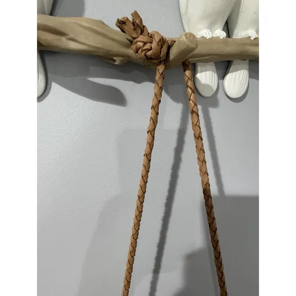ibBan Anthropologie Beaded Boho Hobo Tote Shoulder Fringe Western Bag P - Image 5