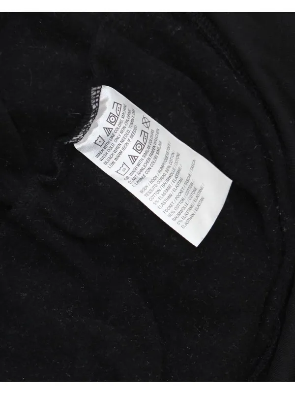 Denim & Co. Regular Brushed Back French Terry Button Up Tunic Jacket Black XS - Image 4
