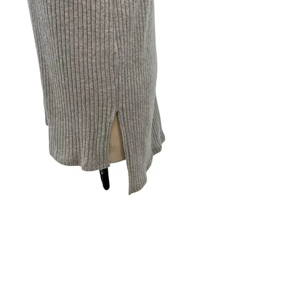 Anthropologie‎ Ro & De Rib Tunic Tank Top Sleeveless Turtleneck Gray Size Small - Image 9