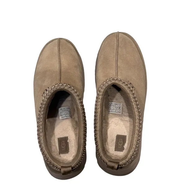 UGG Tazz Mustard Seed Size 12 Platform Slippers - Beige Pre-Owned - Image 8