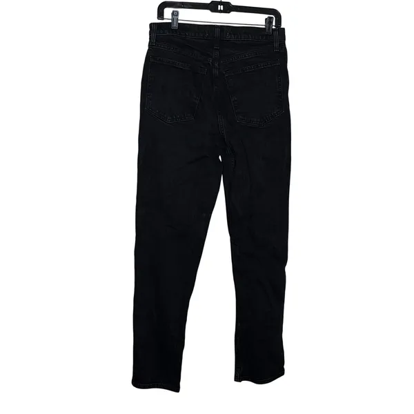 Abercrombie & Fitch 90s Straight Jeans Black Ultra High Rise 30x31 Denim - Image 4