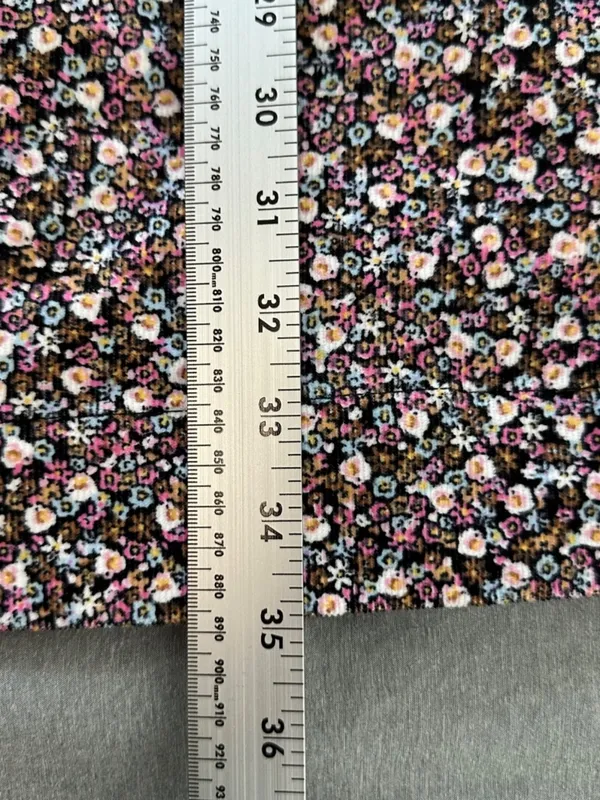 NEW H&M Women’s Large Floral Corduroy Cotton Pull On Tank Shift Mini Boho Folk - Image 9