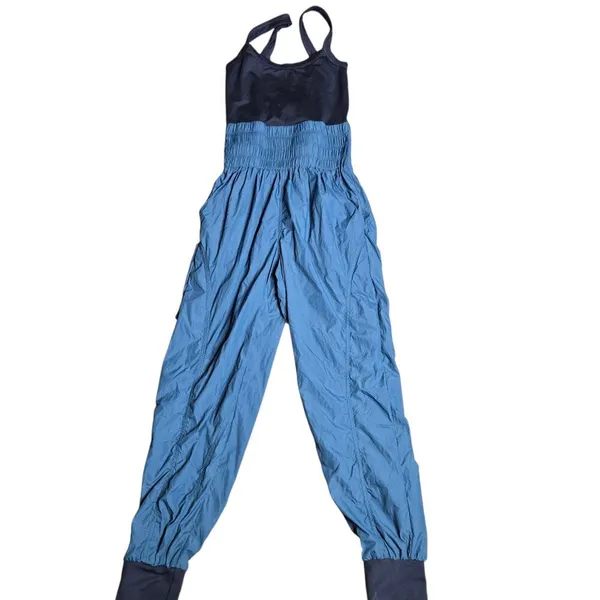 Free People Way‎ Home Noiseless Wpmen's Blue Jumpsuit Size: S - Image 2