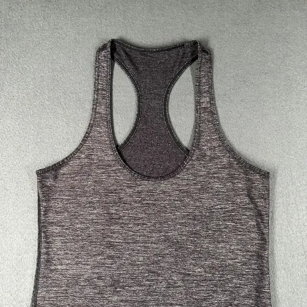 Lululemon Tank Top Womens 6* Heather Gray Cool Racerback Tank Top Pullover - Image 3