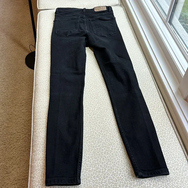 Zara Black High Rise Skinny Ankle Jeans size 4 - Image 7