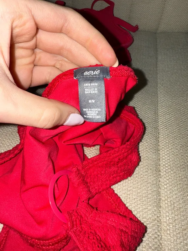 Aerie Bikini Set Hot Pink - Image 3