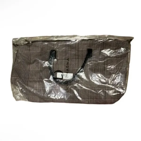 Lulu Dharma Pink Plaid Weekender Bag - Image 3