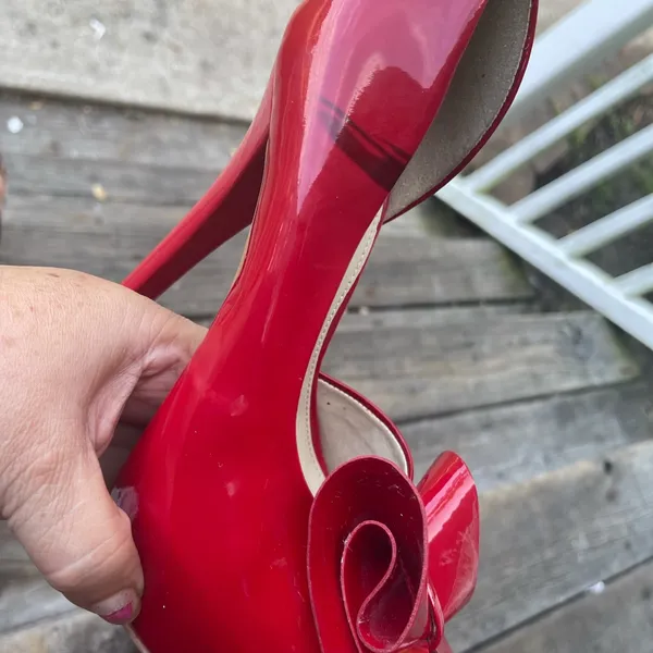 Steve Madden red bow heels - Image 8