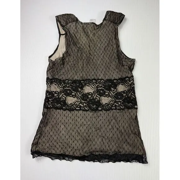White House Black Market Elegant Black Lace‎ Overlay Cocktail Dress Size M - Image 5