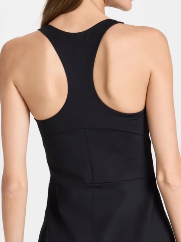NWT Girlfriend Collective athletic dress black Paloma built in shorts SZ XS NEW - Image 2