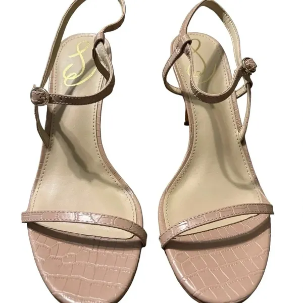 💞 Sam Edelman Doran Heeled Sandals‎ 👠 Blush Pink Strappy Size 9 Elegance ✨ - Image 2