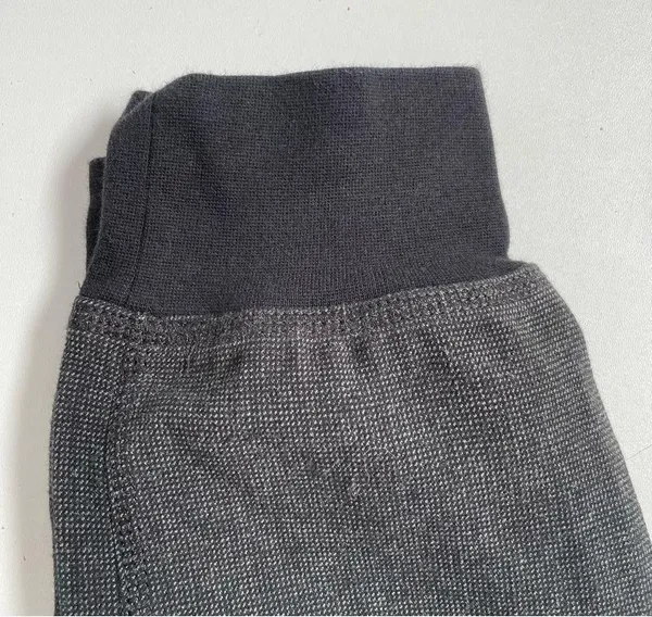 Joggers Pant Pull On Elastic Waist Stripe Lounge Grey Black Tall - Image 2
