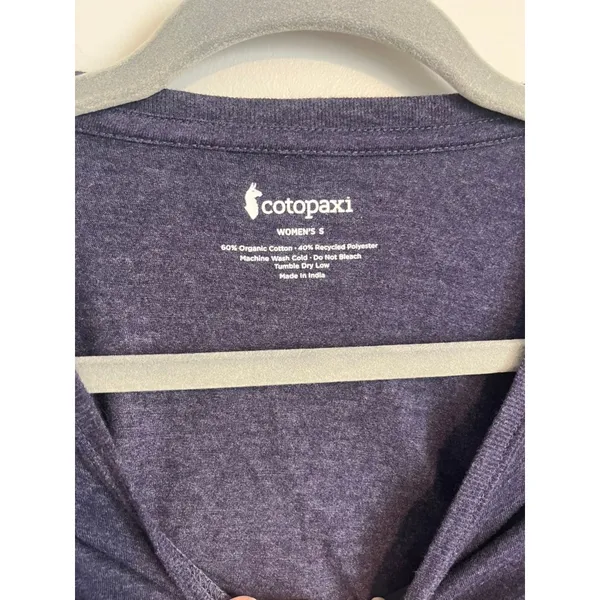 Cotopaxi Electric Llama T-Shirt Womens Small Purple Organic Cotton Blend Tee S - Image 5