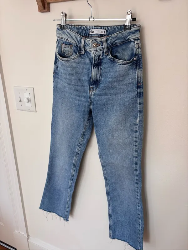 Zara Straight Leg Denim Jeans – Size 0 - Image 4