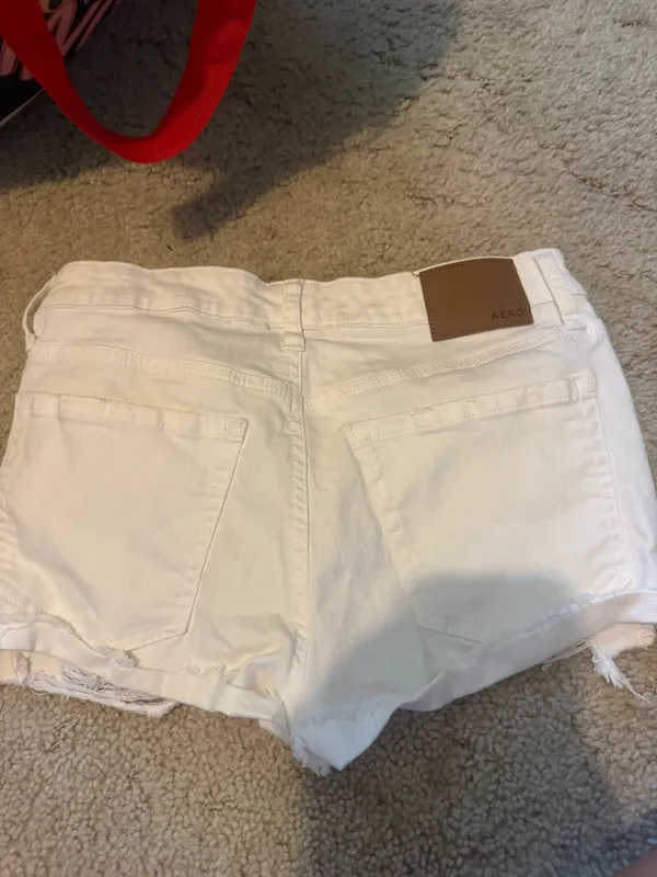 Aeropostale White Denim Shorts - Image 2
