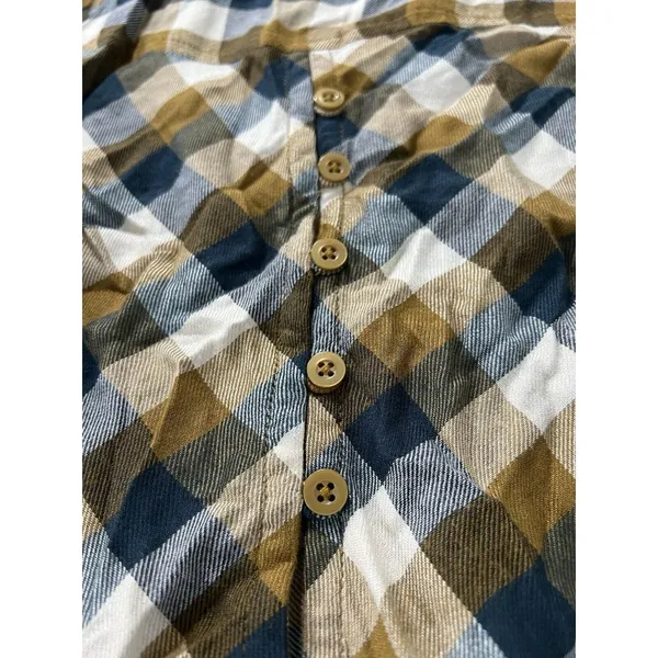 Lucky Brand Shirt Women Size Small Button‎ Up Plaid Back Buttons Preppy Modern - Image 12