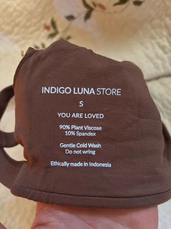Indigo Luna Boxy Bra Brown - Image 8