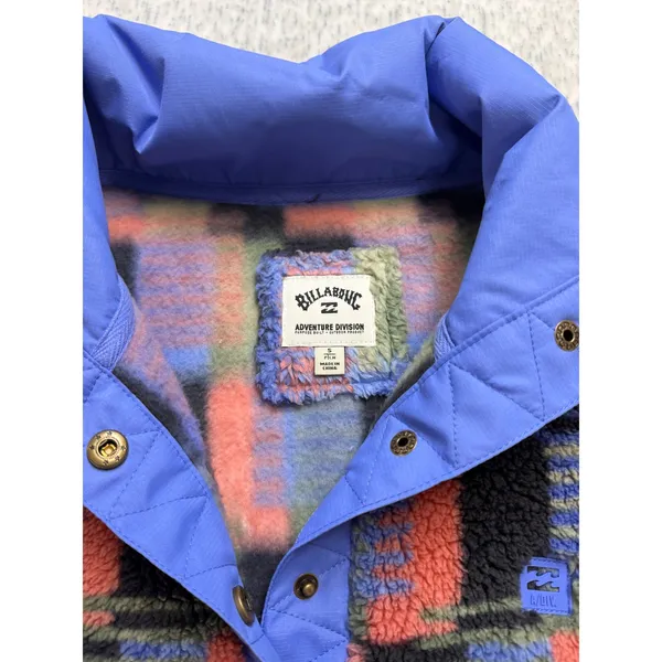 Billabong Adventure Division Switchback Pullover Fleece Multicolor Plaid Women S - Image 4