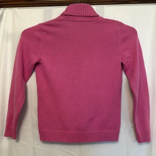 Lauren Ralph Lauren Women Size Large Pink Cardigan Sweater Shawl‎ Gold Buttons - Image 2