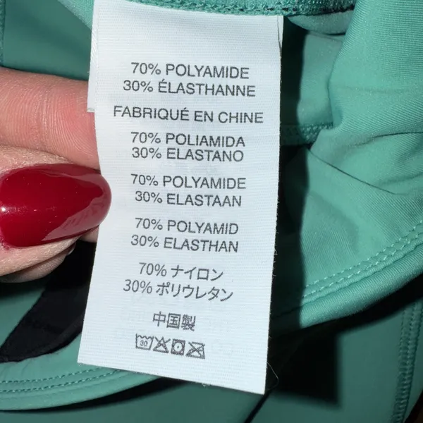 Vuori Stride 7/8 Leggings in Basil Women's Size Medium Athleisure Performance - Image 7