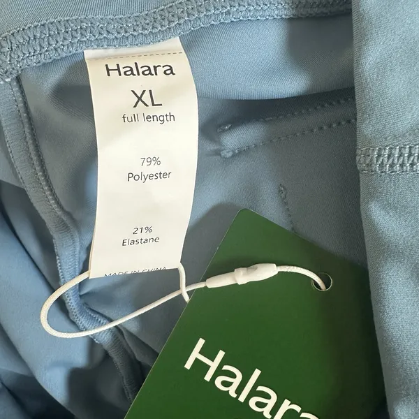 NEW Halara HaloTek Air Womens Sz XL Cargo Pocket Leggings Butt Lift Blue Stretch - Image 5