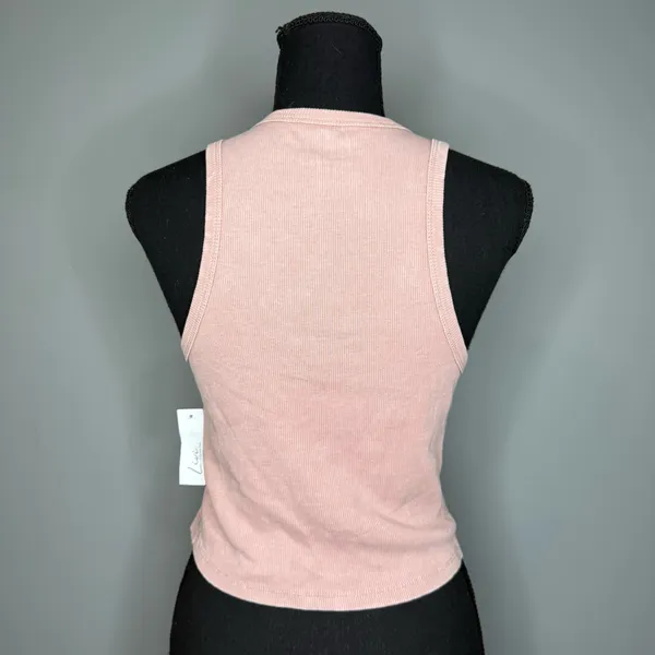 Olivia Rae Pink Fitted Tank Top with Smooth Texture - Image 3