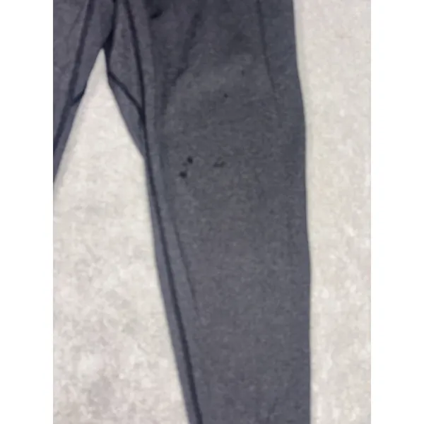 Lululemon double waistband slim tapered leg pants dark gray medium womens *flaw - Image 2