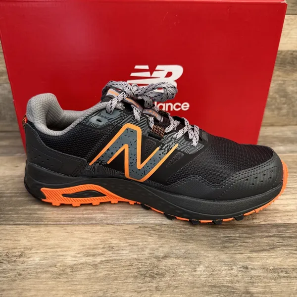 New Balance Men 8, Women 9.5 WIDE 4E Black Orange Sneakers 410v8 Low Trail Shoes - Image 10