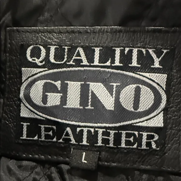 Gino Quality Leather Elegant Black Ladies Jacket Size L - Image 8