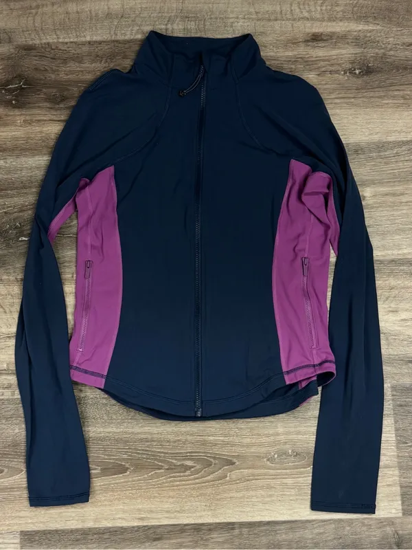 Lululemon Throwback Shape Jacket Mineral Blue Vivid Plum Women’s 12 - Image 4