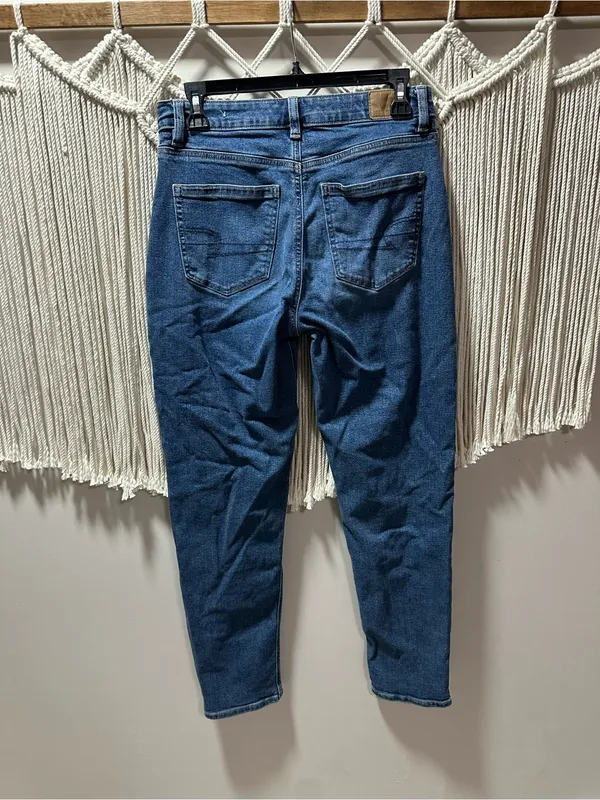 American Eagle Outfitters Women's High-Rise Slim Jeans in Blue - Image 5