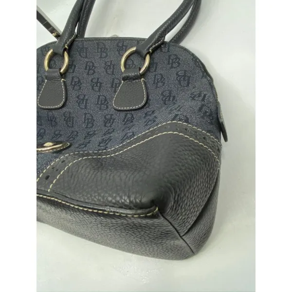 Dooney & Bourke Over Signature Fabric Size M Gray - Image 5