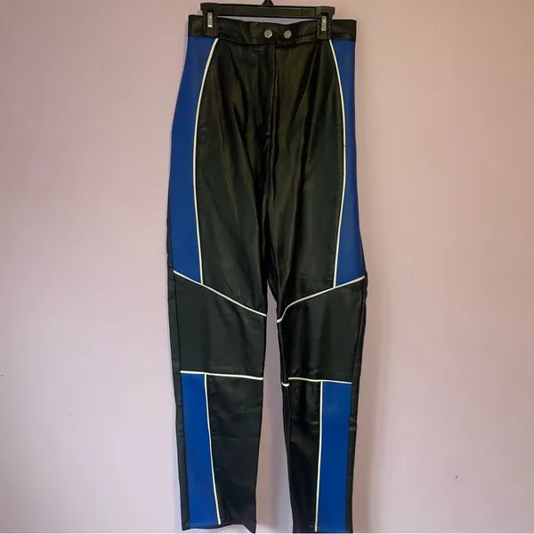 The Ragged Priest XS Revolver Pants Black and Blue Colorblock Pants - Image 2
