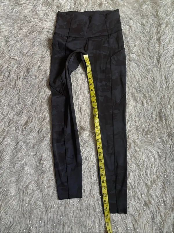 Lululemon Athletica Multi Gray Camo Women’s Fast Free High-Rise Leggings Size 2 - Image 7