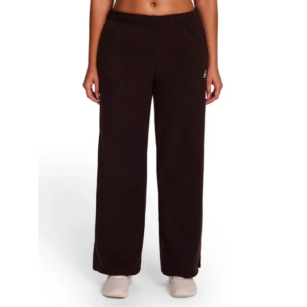 Reebok NWT Wide-Leg Fleece Pants, Chocolate Plum, Women's Plus XXXL - Image 2