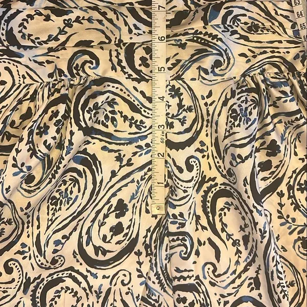 Zara Black and White Paisley Blouse size S - Image 5
