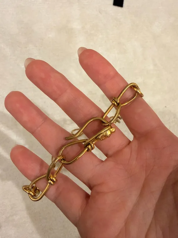 Chunky chain gold necklace - Image 2